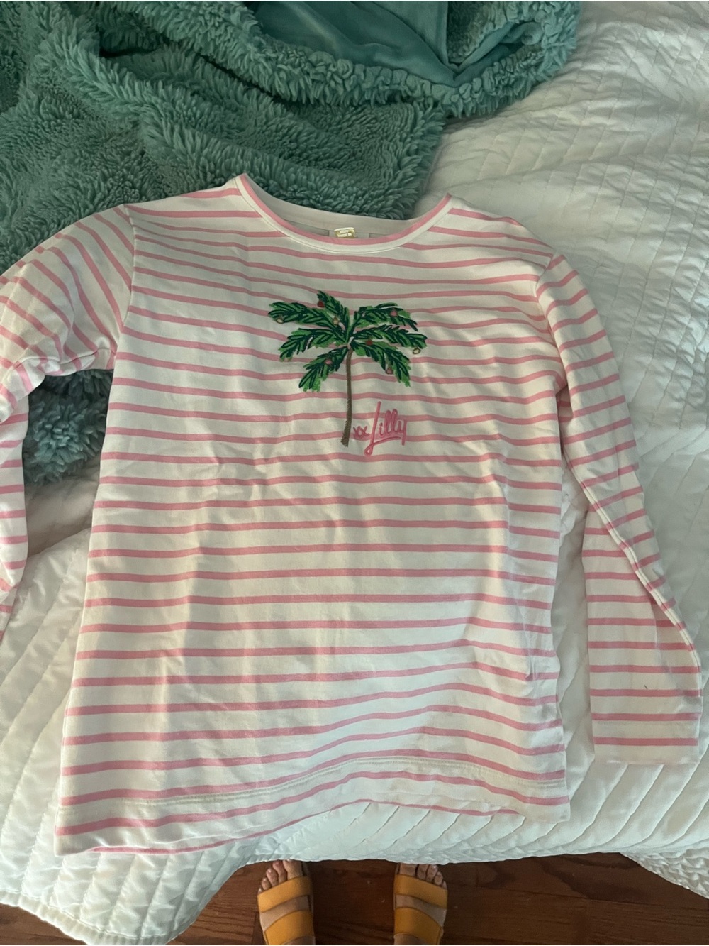 Lilly Pulitzer Girls Christmas Shirt size 8-10